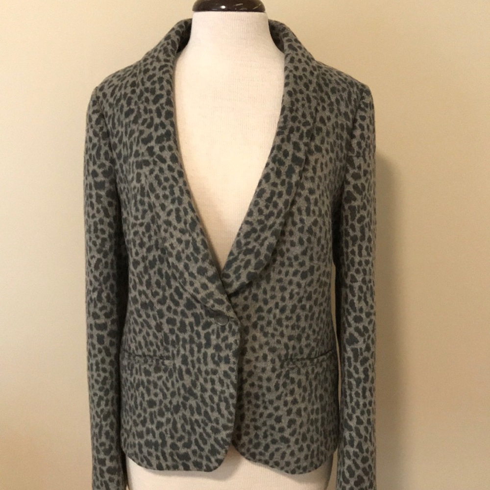 Loft Animal Print Blazer Jacket